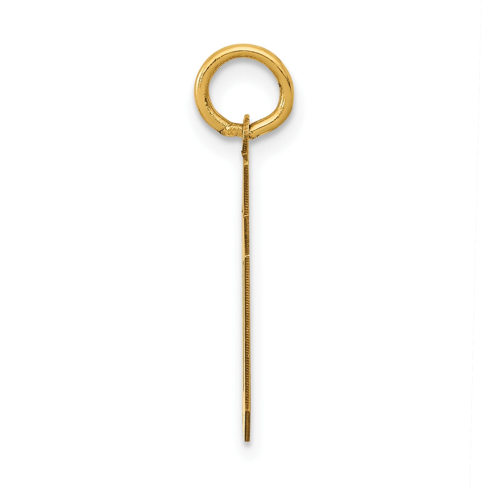 14k Small Polished Number 50 Charm