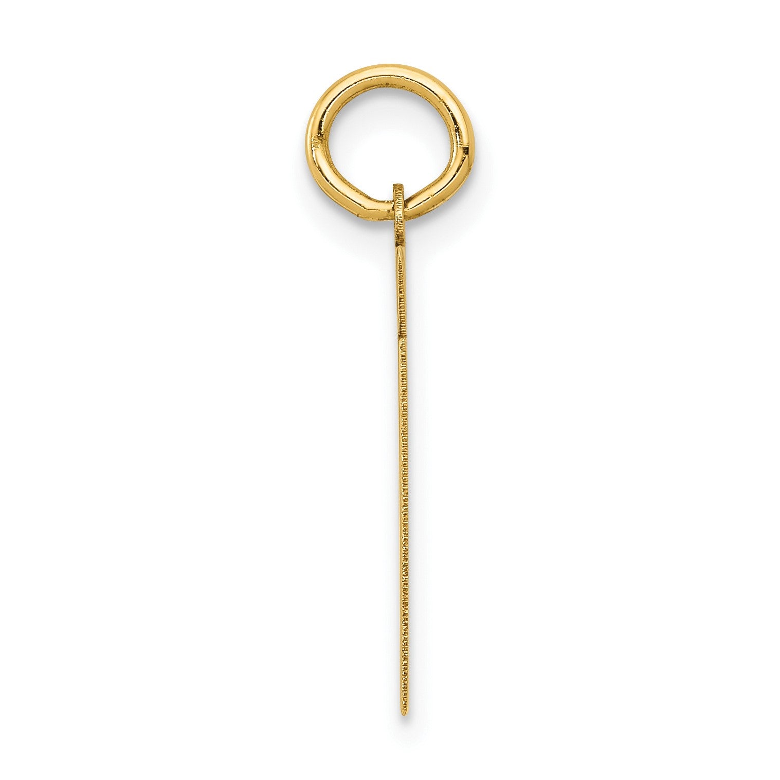 14k Small Polished Number 61 Charm