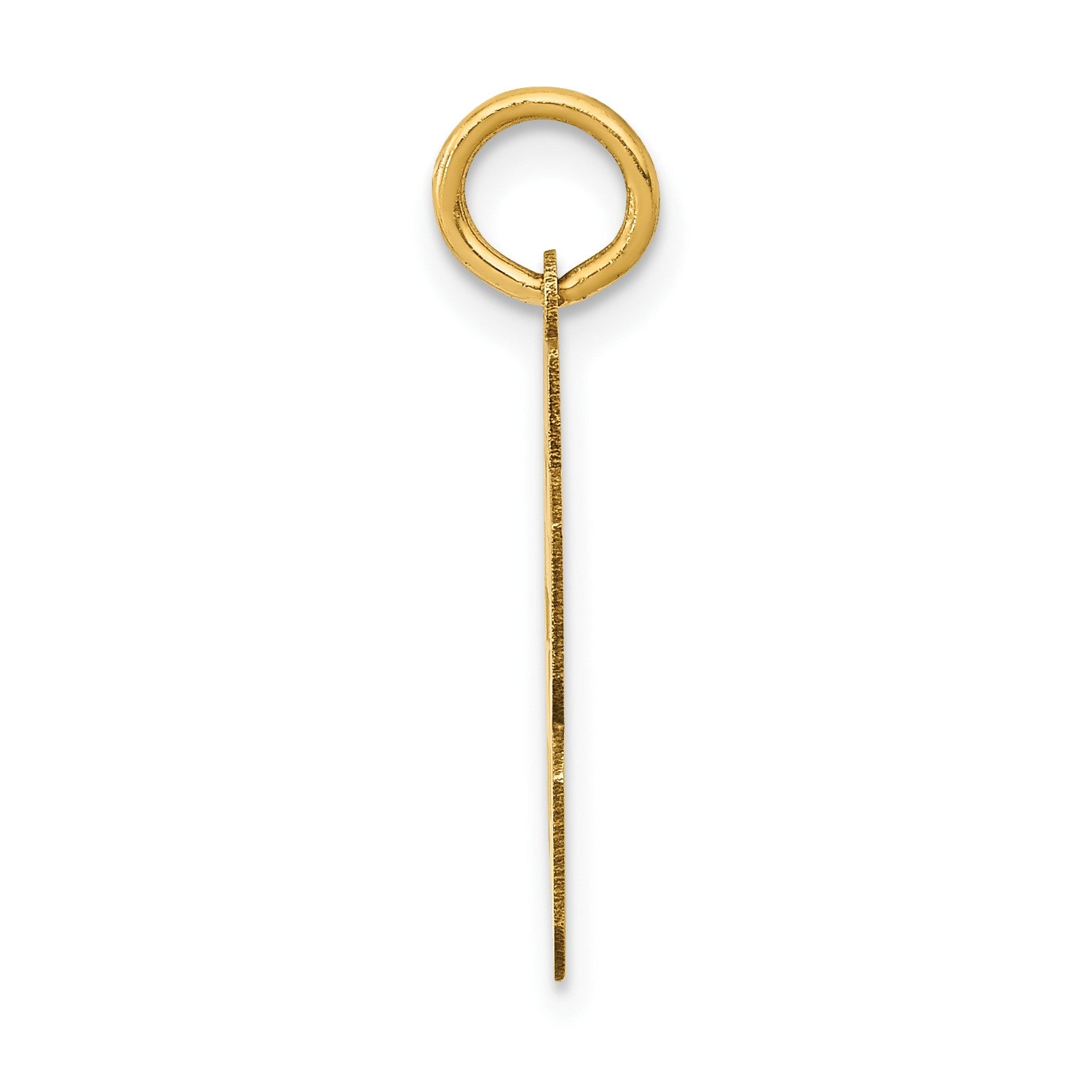 14k Small Polished Number 63 Charm
