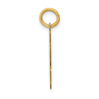 14k Small Polished Number 63 Charm
