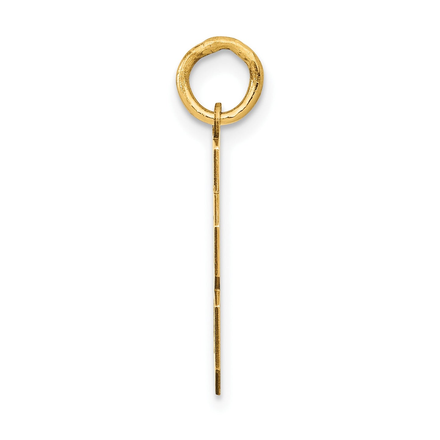 14k Small Polished Number 78 Charm