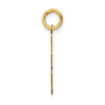 14k Small Polished Number 78 Charm