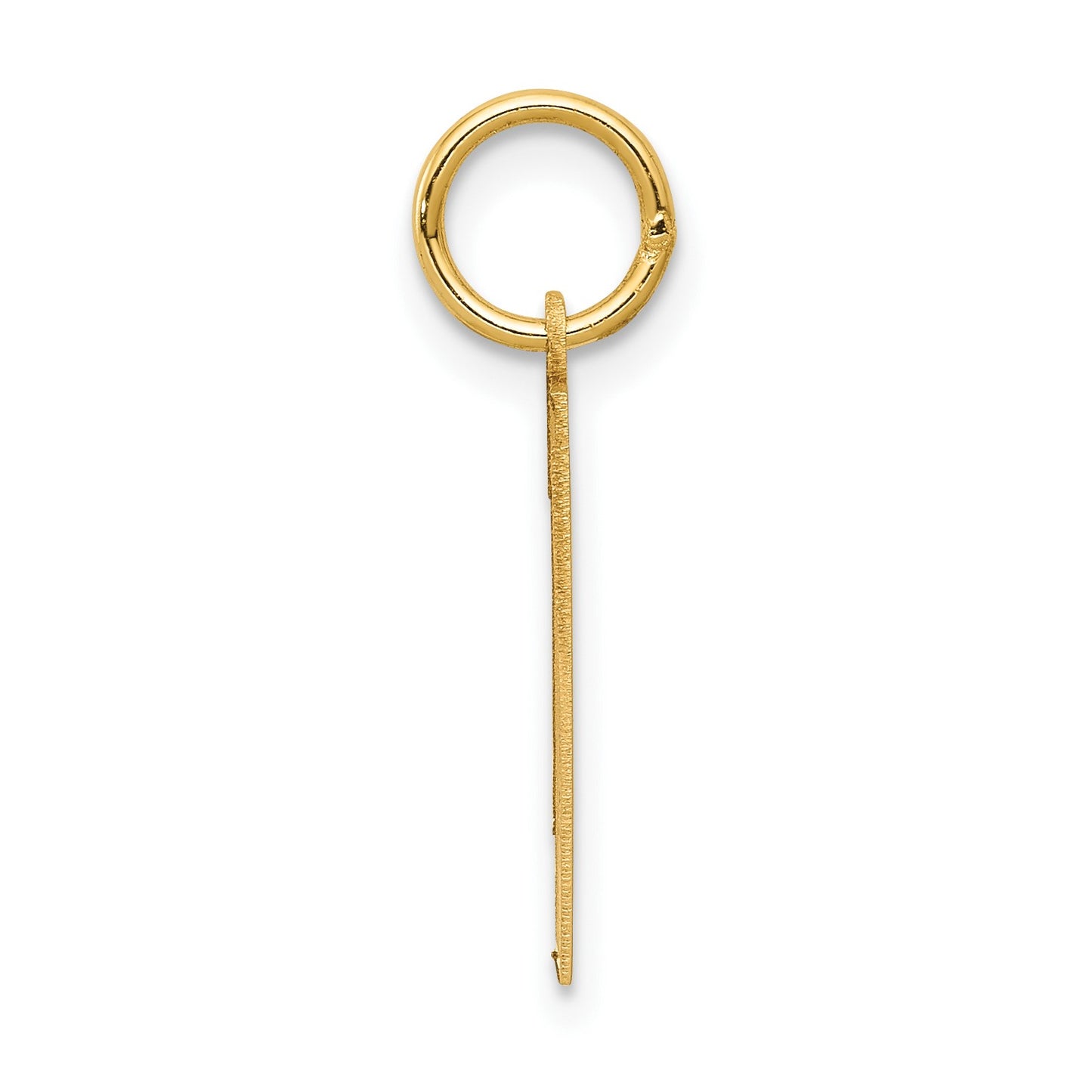 14k Medium Satin Number 1 Charm