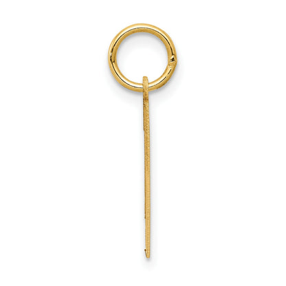 14k Medium Satin Number 1 Charm