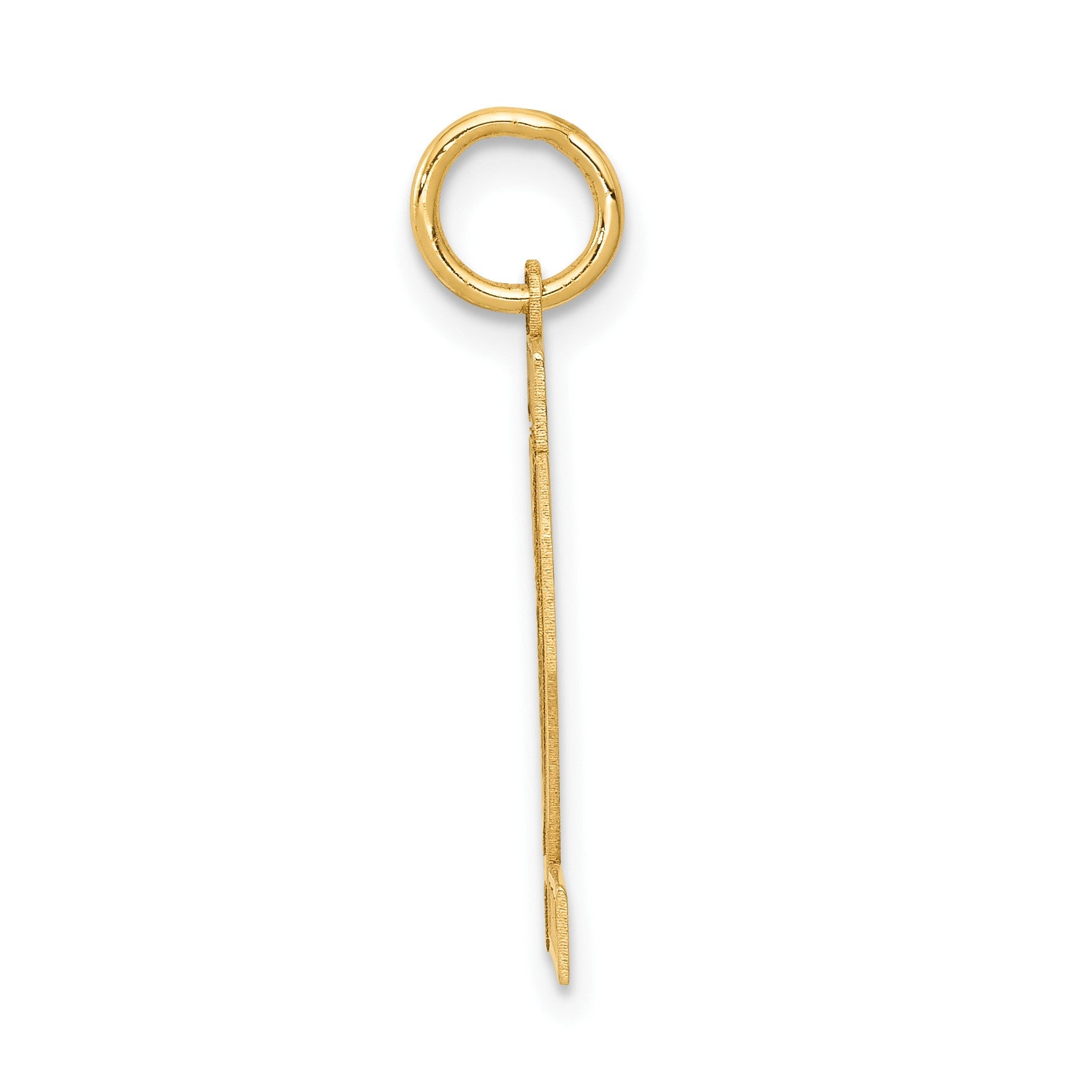14k Medium Satin Number 22 Charm