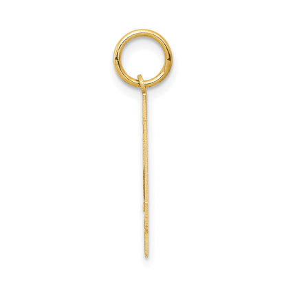 14k Medium Satin Number 34 Charm