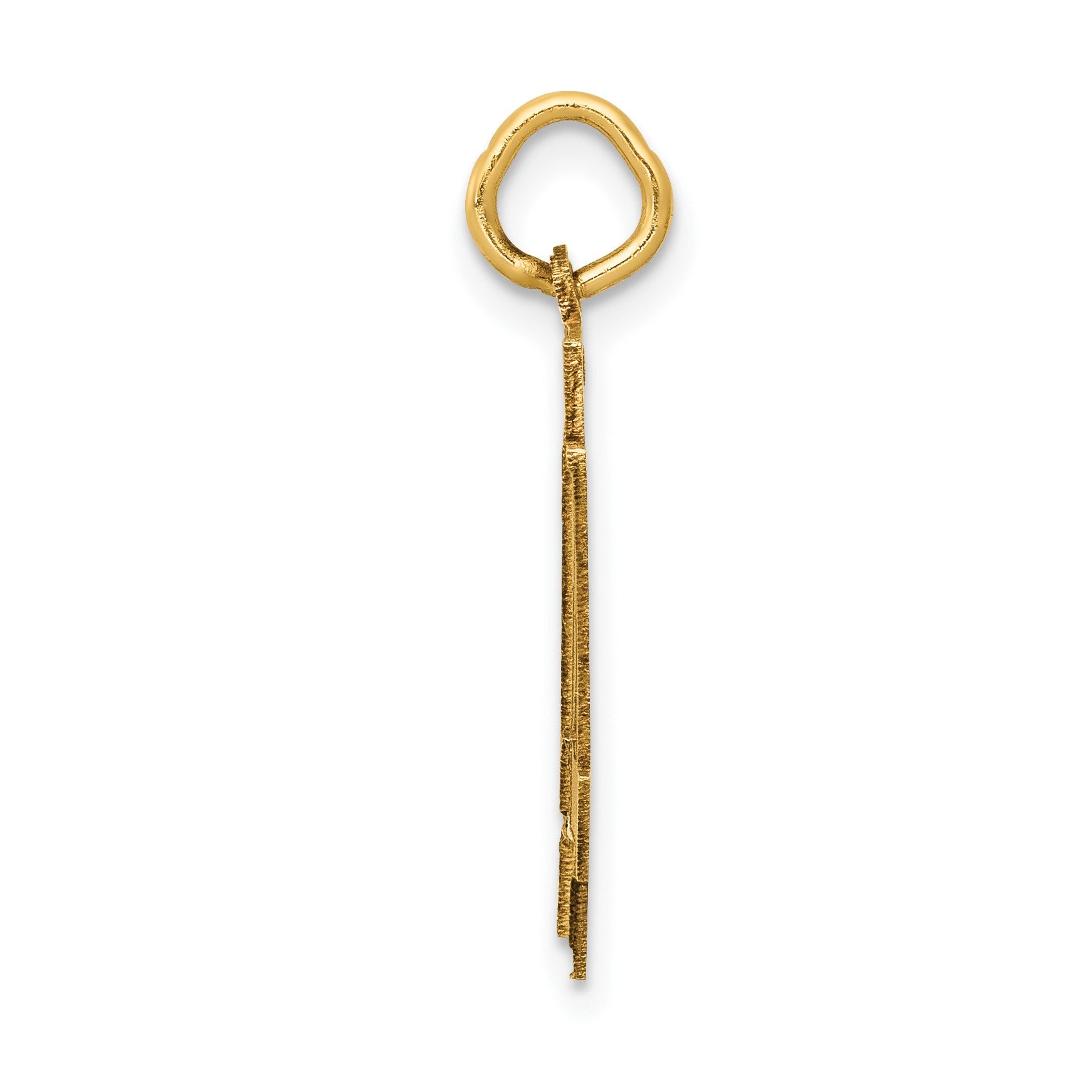 14k Medium Satin Number 44 Charm