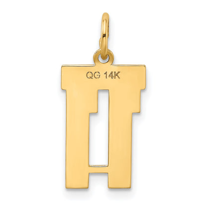14k Small Satin Number 11 Charm