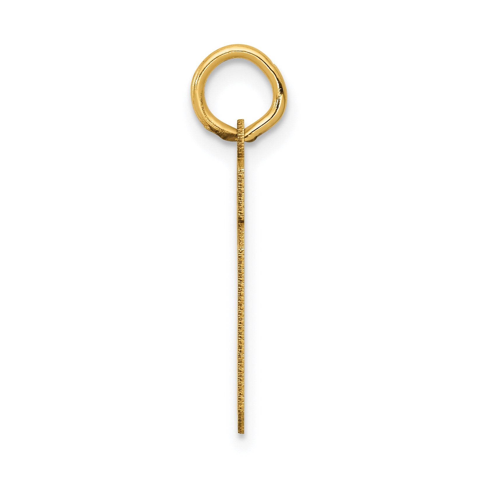 14k Small Satin Number 19 Charm