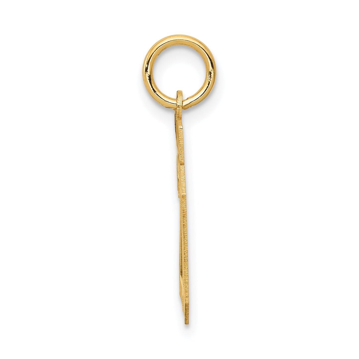 14k Small Satin Number 20 Charm