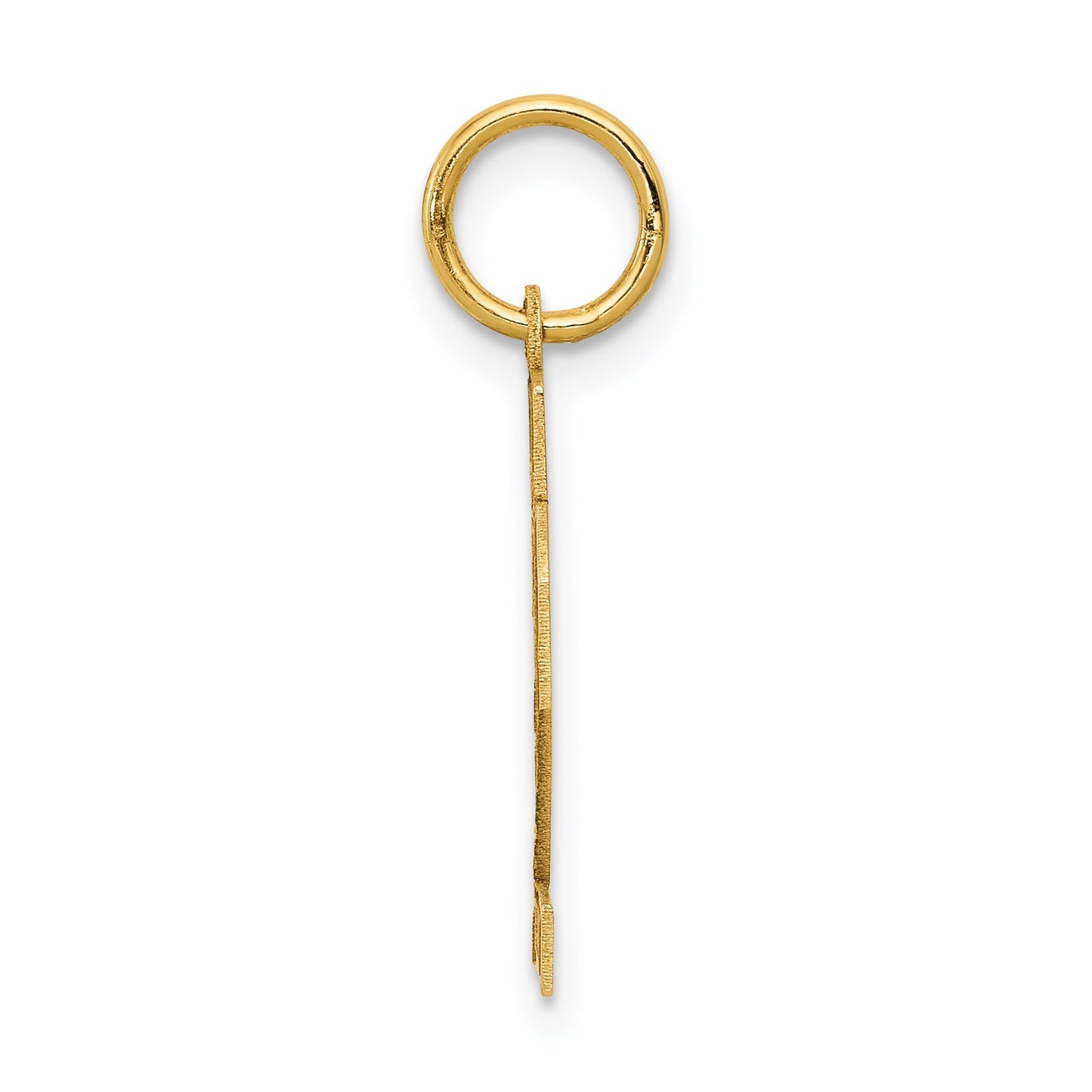 14k Small Satin Number 22 Charm