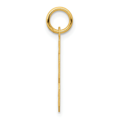 14k Small Satin Number 23 Charm