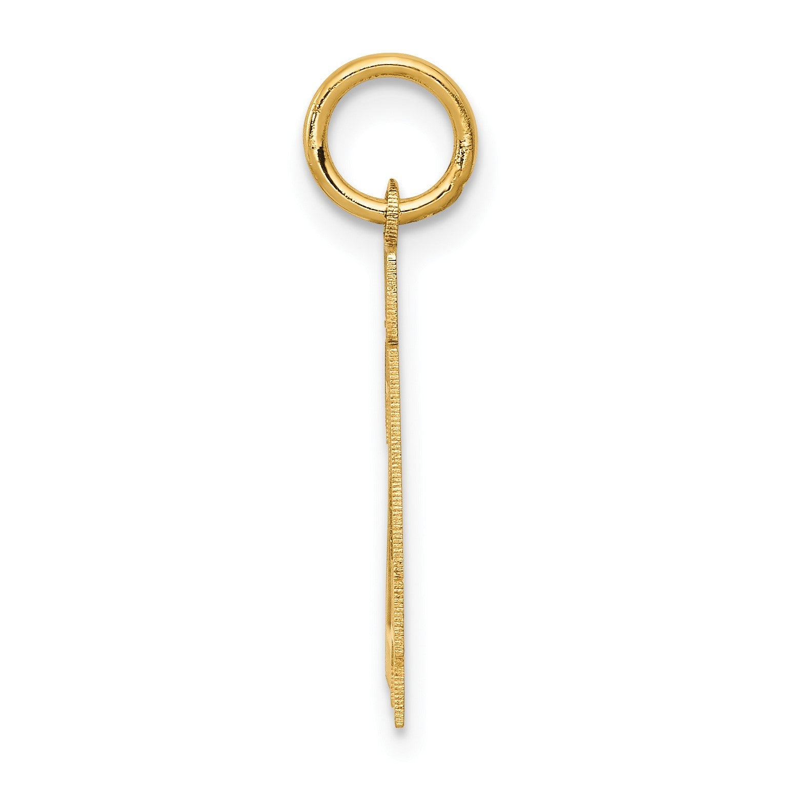 14k Small Satin Number 24 Charm