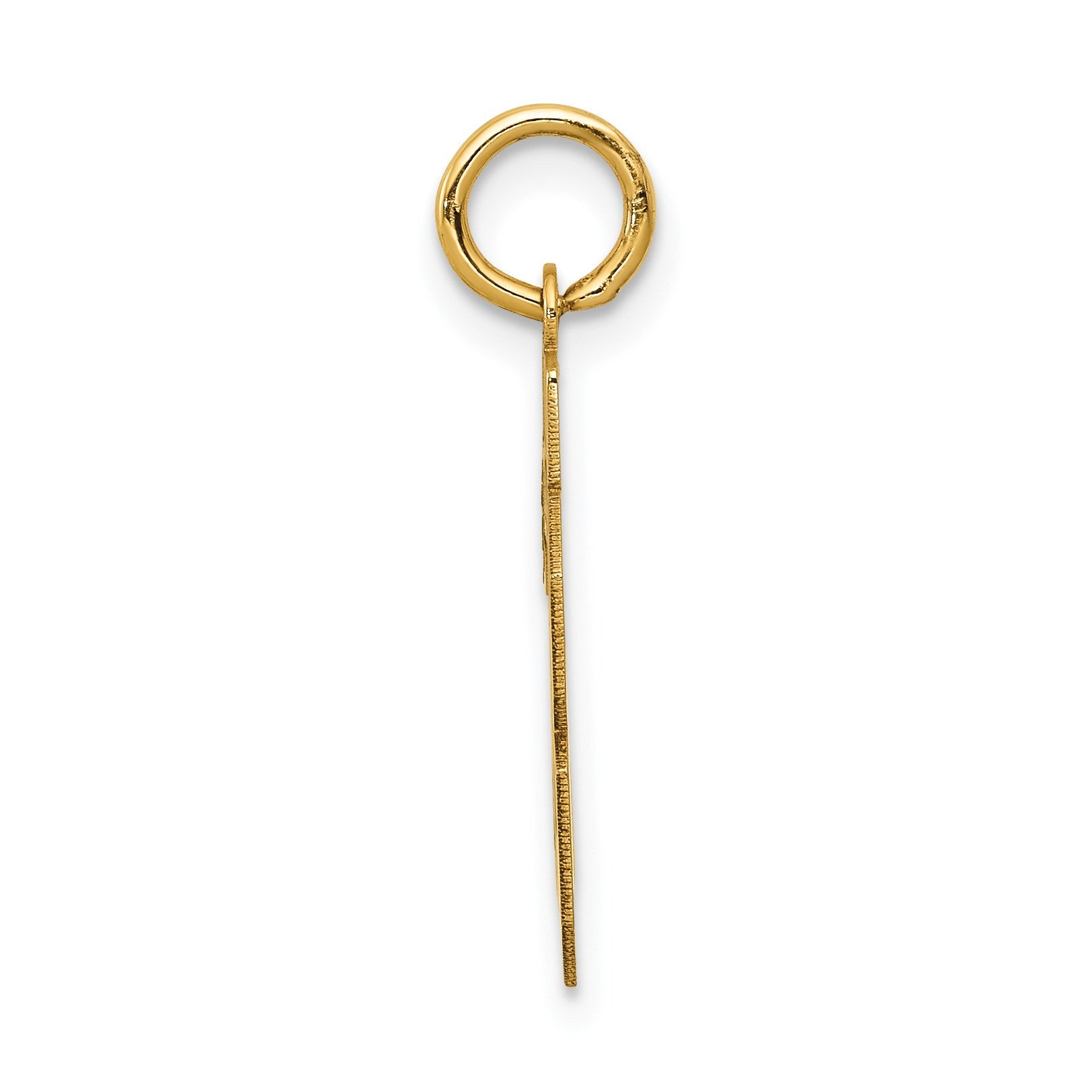 14k Small Satin Number 28 Charm