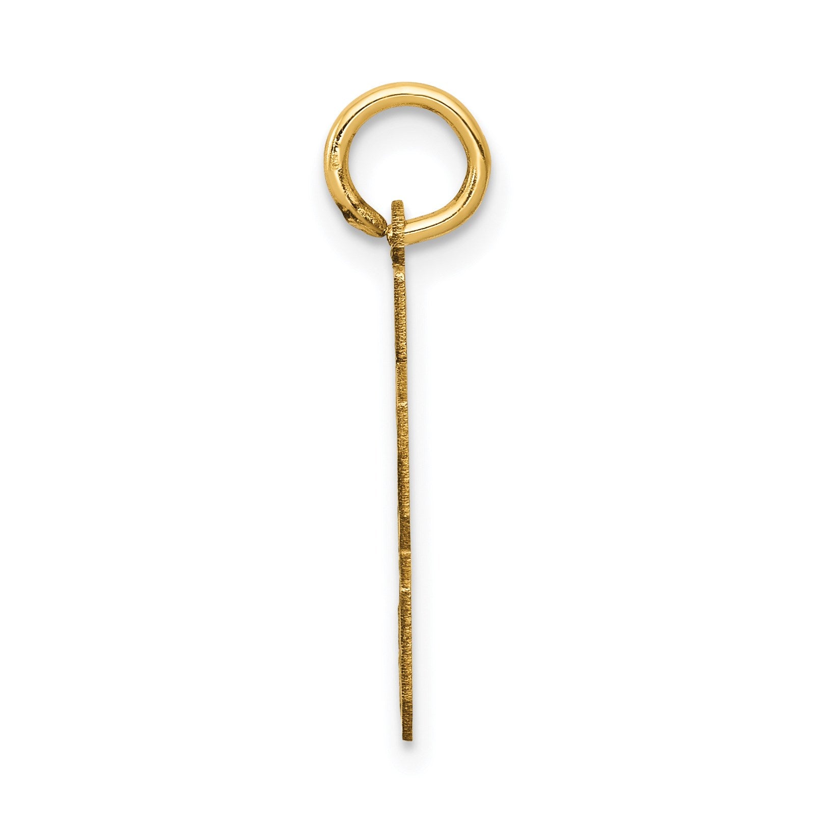 14k Small Satin Number 33 Charm