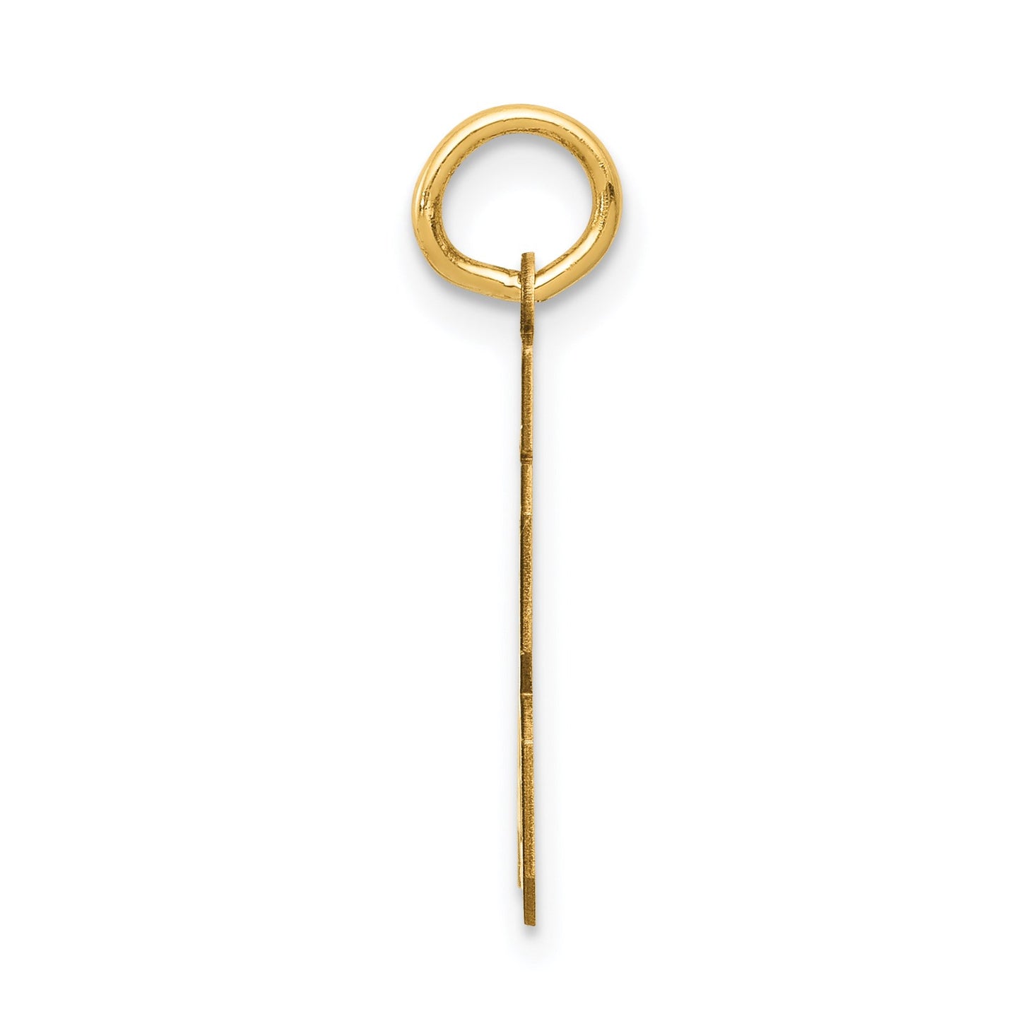 14k Small Satin Number 83 Charm