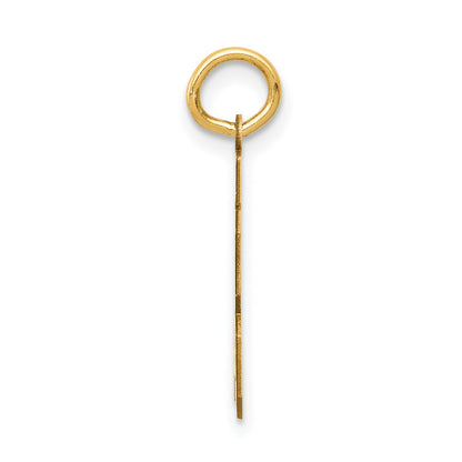 14k Small Satin Number 83 Charm