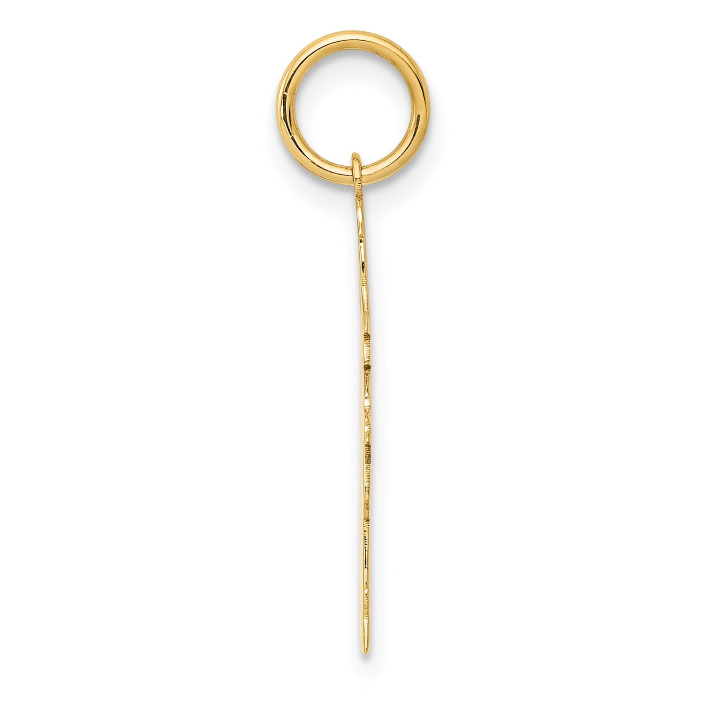 14k Plain Polished Small Girl Charm