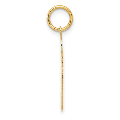 14k Plain Polished Small Girl Charm
