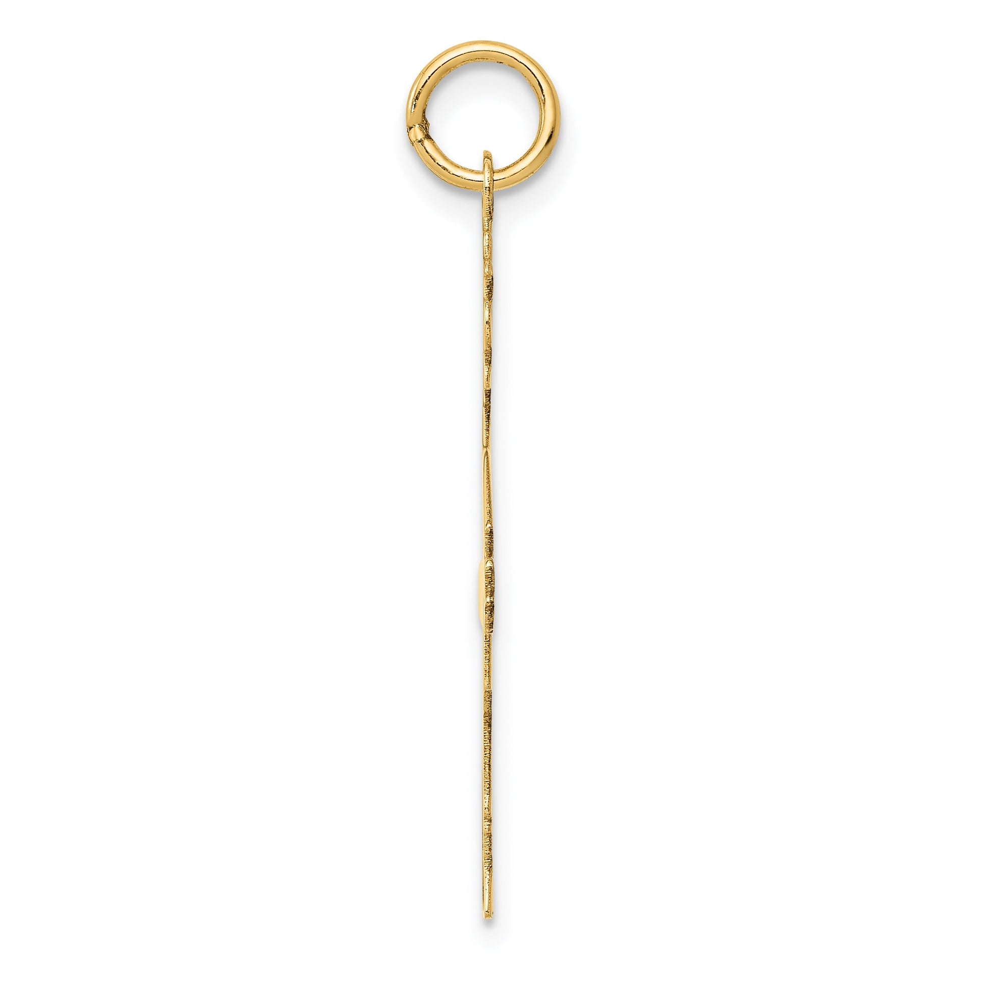 14k Plain Polished Large Boy Charm