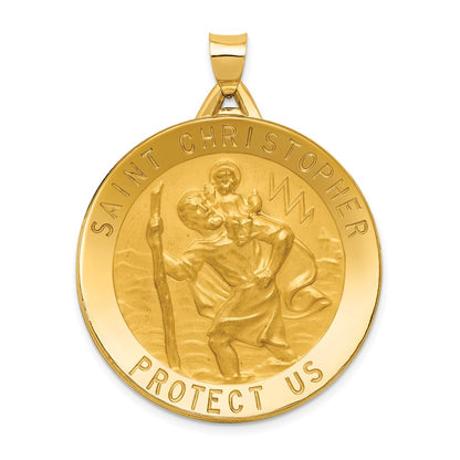 14k Saint Christopher Medal Pendant