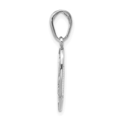 14k White Gold I LOVE YOU 2-Piece Break-Apart Heart Charm
