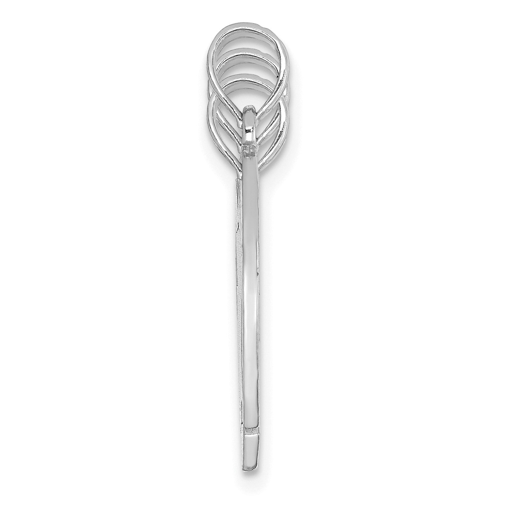 14k White Gold 3-Piece Break-apart BIG SIS-MOM-LIL SIS Charm