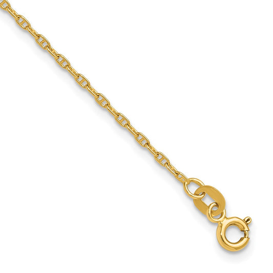 14k 1.5mm Mariners Link Chain