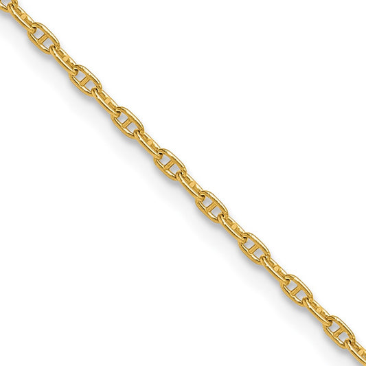 14k 1.5mm Mariners Link Chain