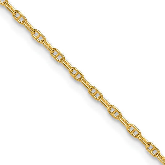 14k 1.5mm Mariners Link Chain