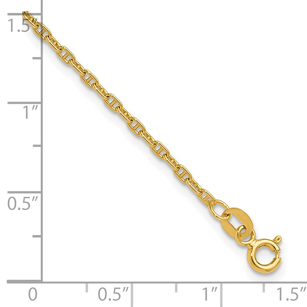 14k 1.8mm Mariners Link Chain