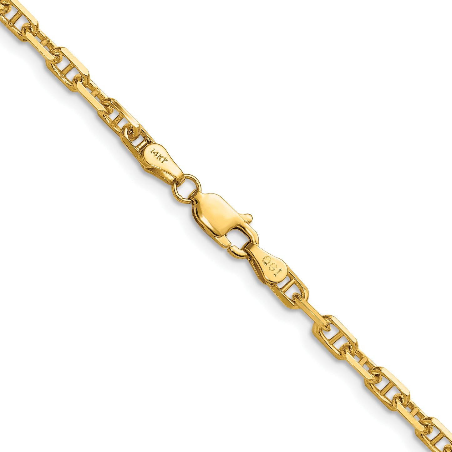 14k 3.5mm D/C Mariner Anchor Chain