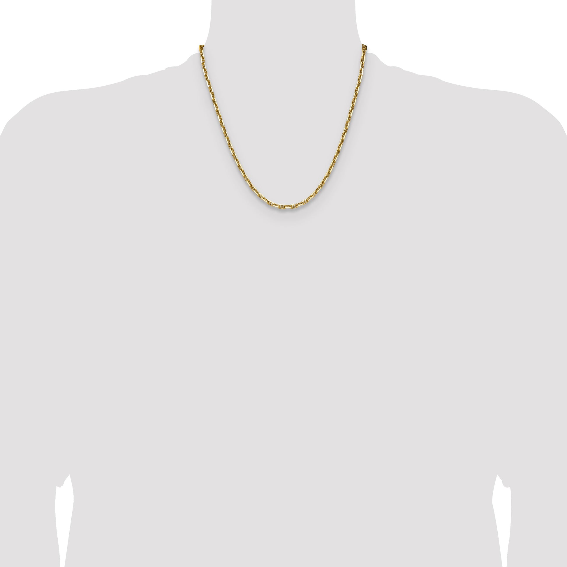 14k 4.1mm D/C Mariner Anchor Chain