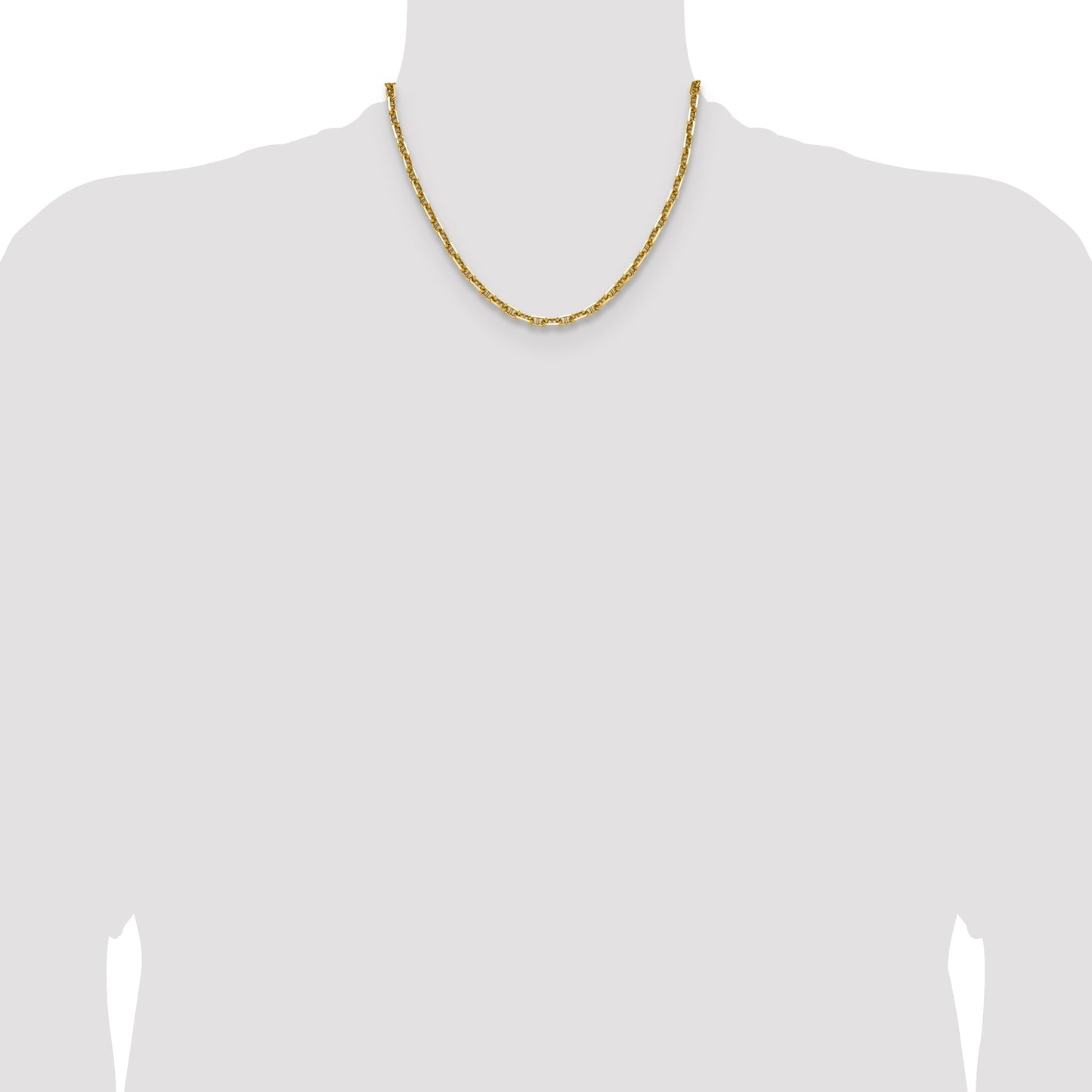 14k 5.0mm D/C Mariner Anchor Chain