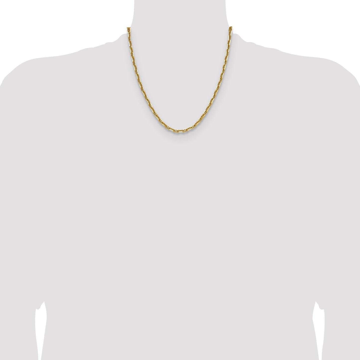 14k 5.0mm D/C Mariner Anchor Chain