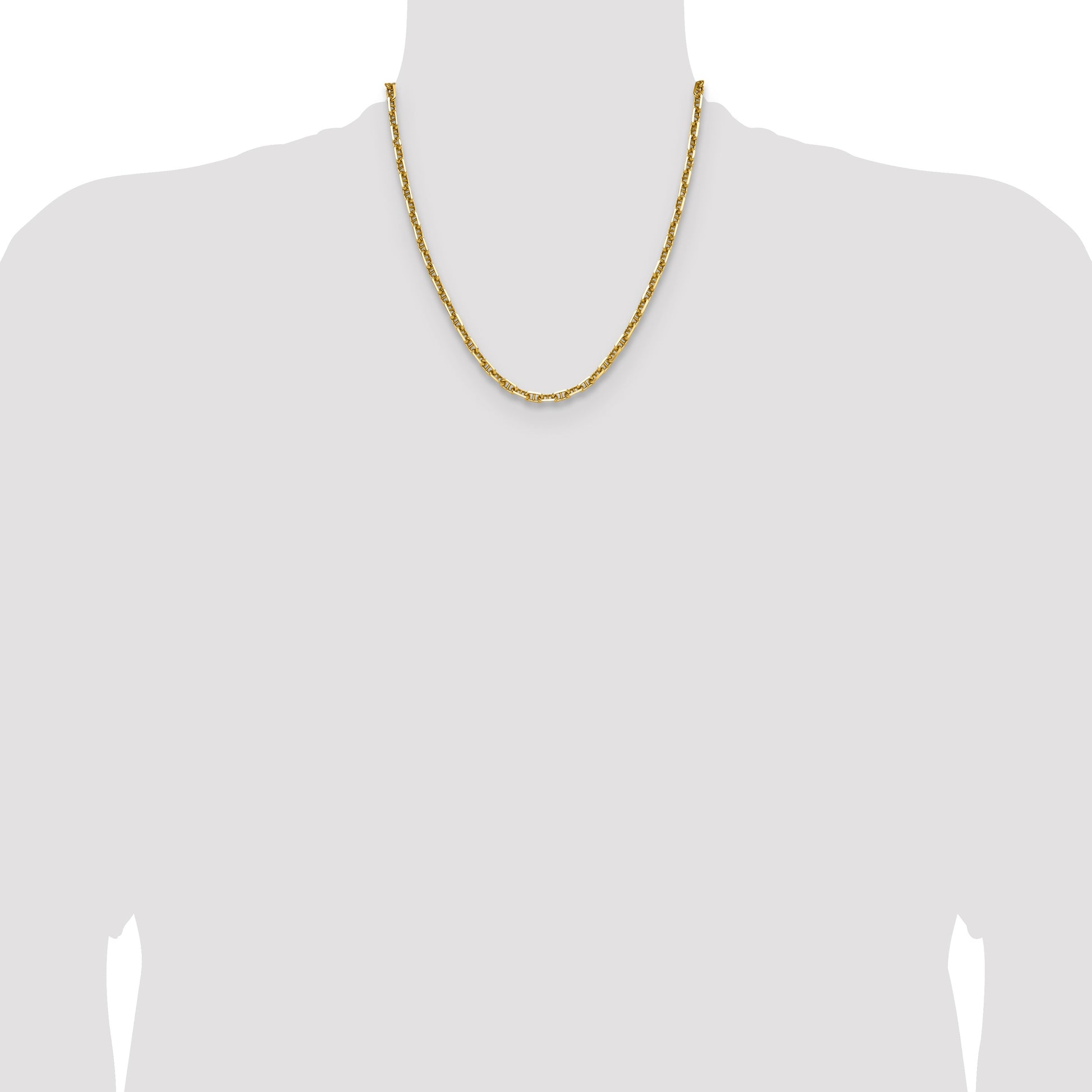 14k 5.0mm D/C Mariner Anchor Chain