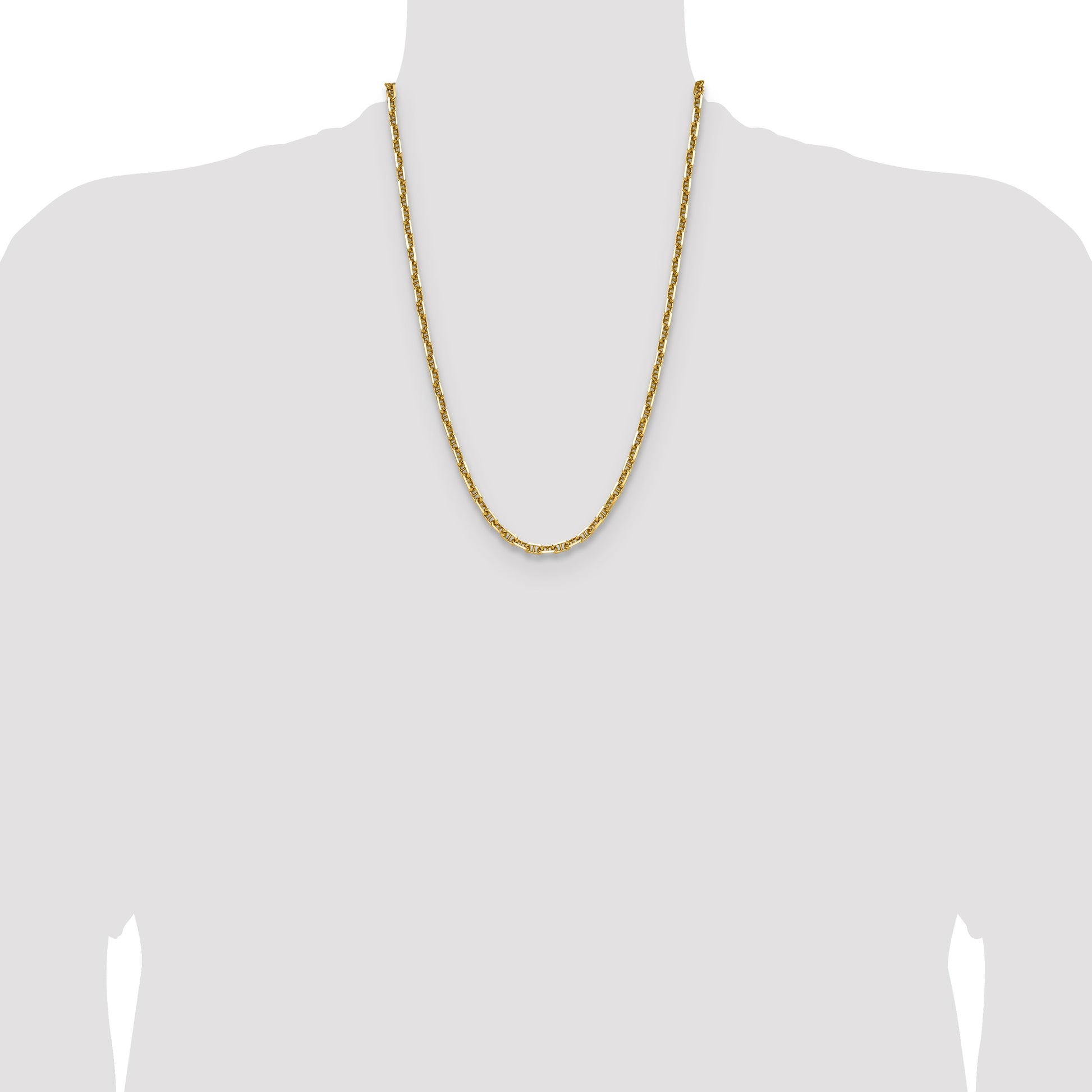14k 5.0mm D/C Mariner Anchor Chain