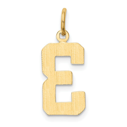 14k Medium Polished Number 3 Charm