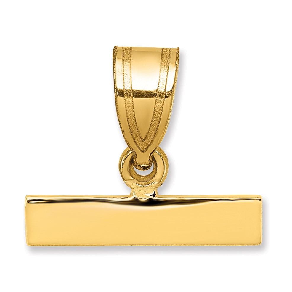 14ky Casted Medium Polished Top Charm