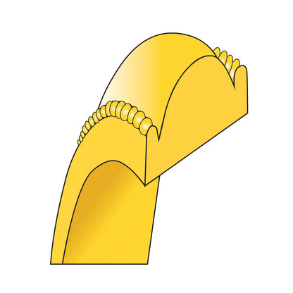 14KY 6.5mm Milgrain Half Round Band Size 7