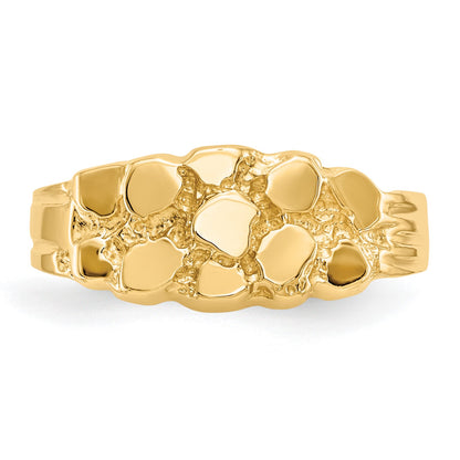14k Size 6 Nugget Ring