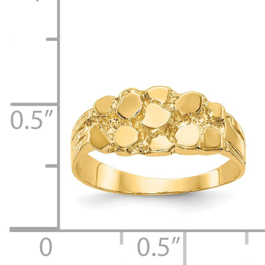 14k Size 6 Nugget Ring
