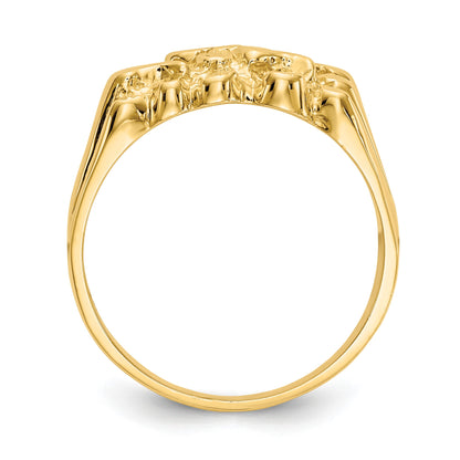 14k Size 7 Nugget Ring