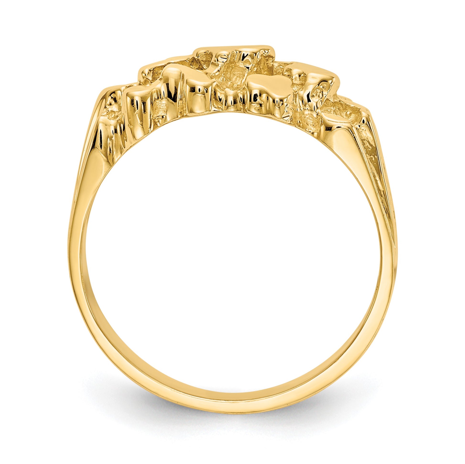 14k Size 8 Nugget Ring