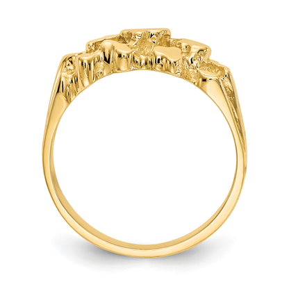 14k Size 8 Nugget Ring