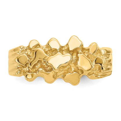 14k Size 8 Nugget Ring