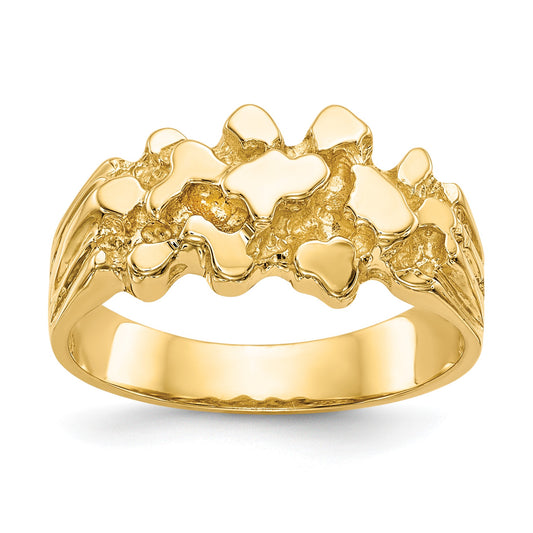 14k Size 8 Nugget Ring