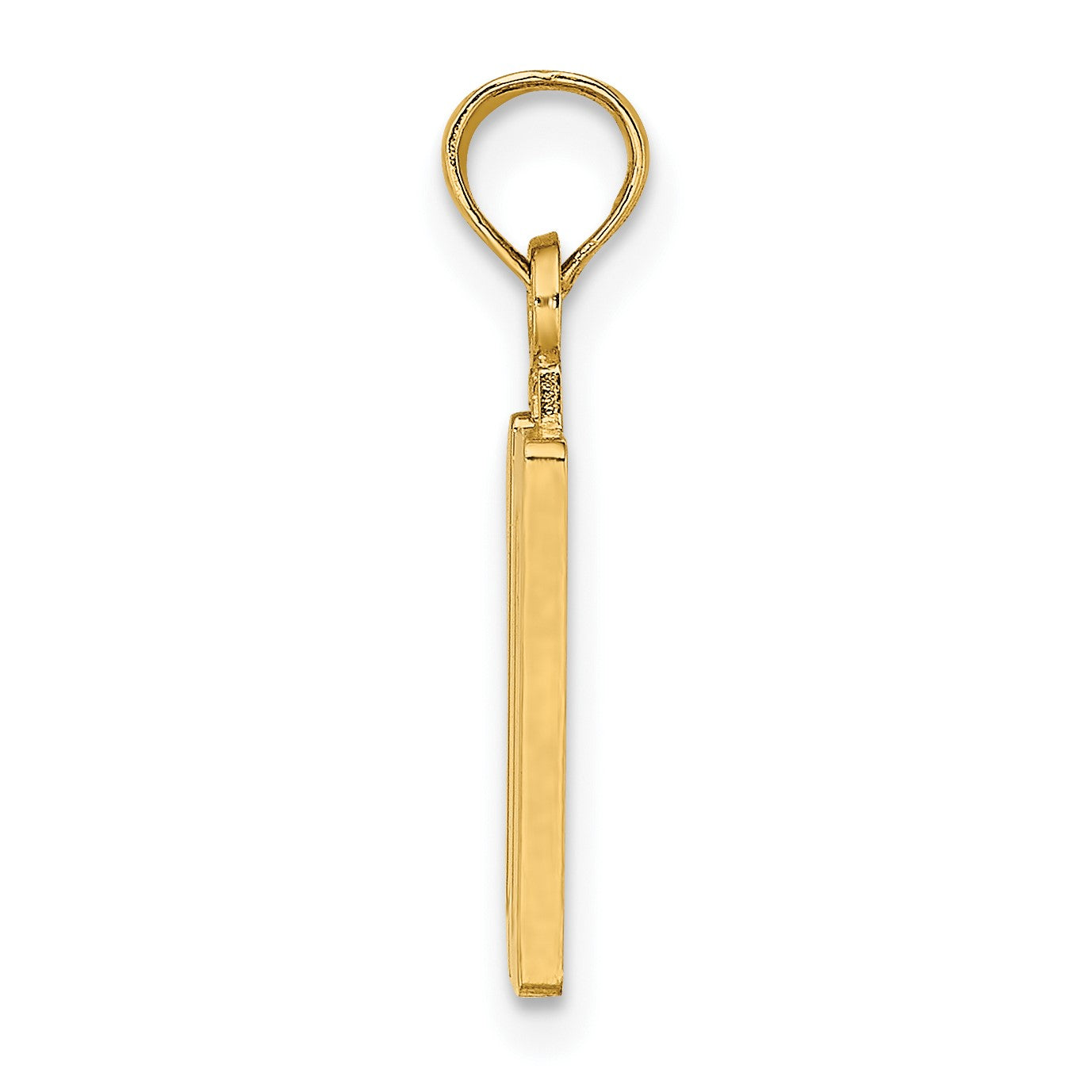 14k Polished Number 10 Pendant