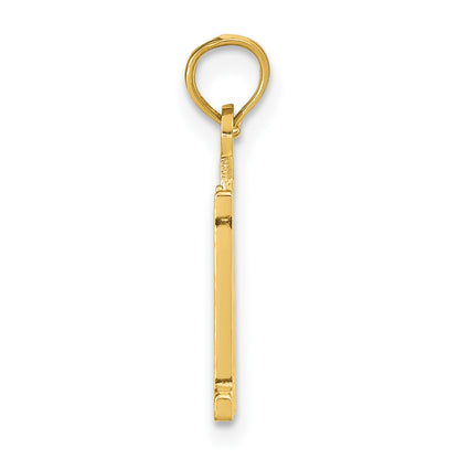 14k Polished Number 11 Pendant
