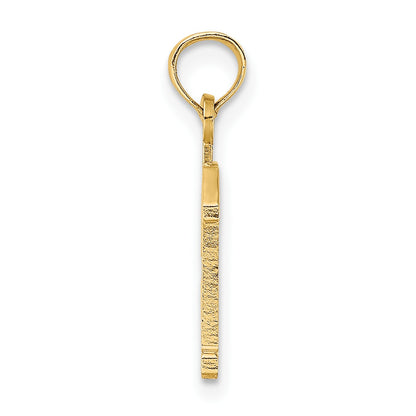 14k Polished Number 13 Pendant